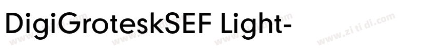DigiGroteskSEF Light字体转换
